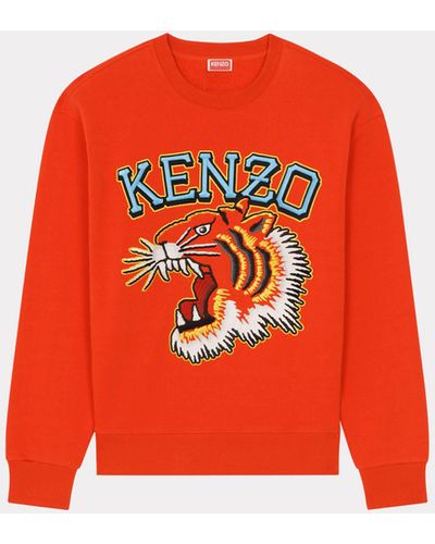 KENZO Sweatshirt Tiger "Varsity Jungle" - Rot