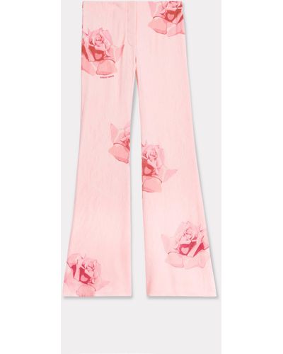 KENZO ' Rose' Pleated Pants - Pink