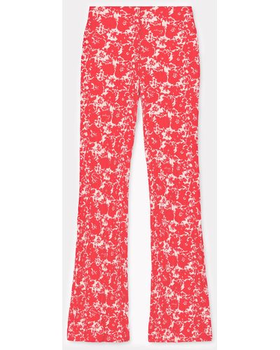 KENZO ' Flower Camo' Trousers - Red