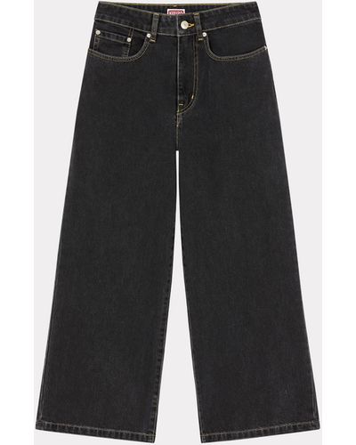 KENZO Sumire Cropped Jeans - Black