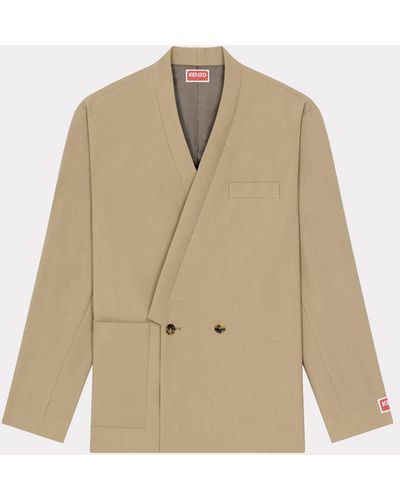 KENZO Kimono Suit Jacket - Natural