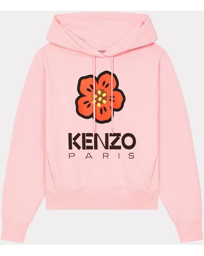 KENZO Kapuzensweatshirt "Boke Flower Placed" - Pink