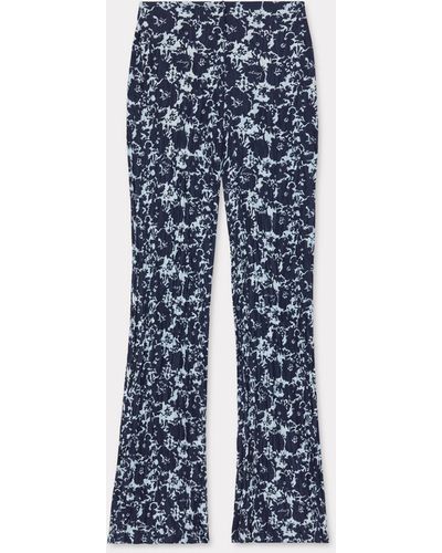 KENZO ' Flower Camo' Trousers - Blue
