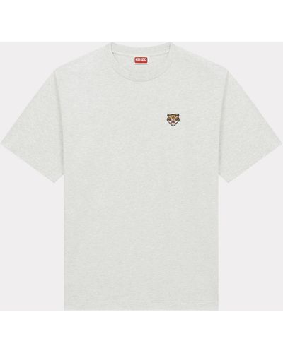 KENZO Klassisches, besticktes T-Shirt "Lucky Tiger" - Weiß