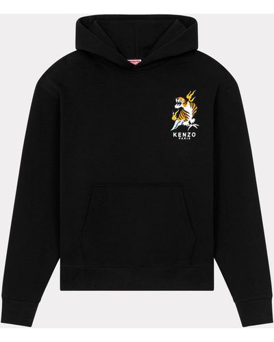 KENZO 'year Of The Dragon' Classic Hooded Embroidered Sweatshirt - Black
