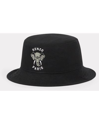 KENZO ' Varsity' Cotton Bucket Hat - Black