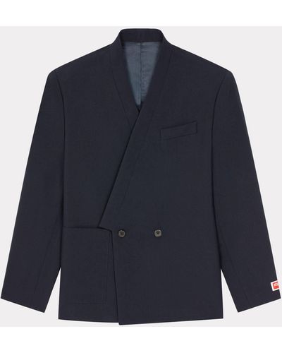 KENZO Kimono Suit Jacket - Blue