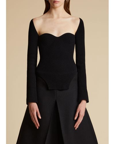 Khaite Women's Top the Bam Black