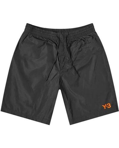adidas Y-3 Small Logo Swim Shorts - Gray