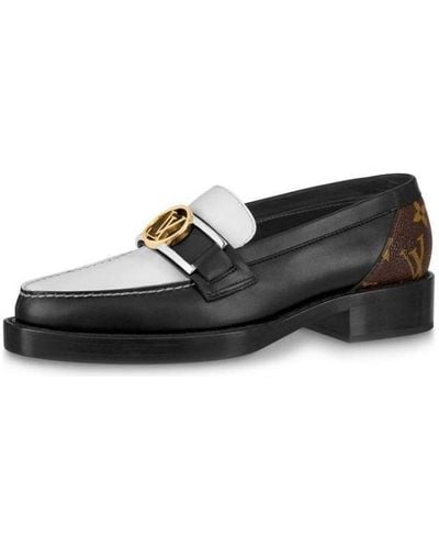 Louis Vuitton Academy Flat Loafers - Black