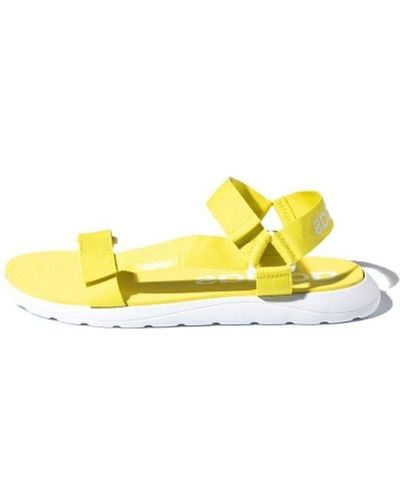 adidas Neo Comfort Sandal Fashion White Sandals - Yellow