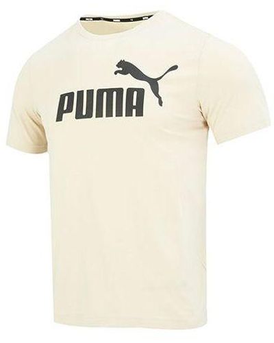 PUMA Essential Small Logo Shirt - Natural