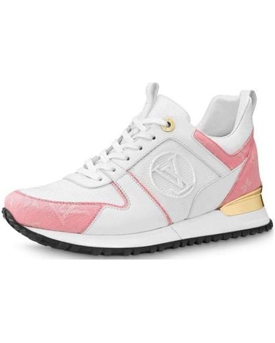 Louis Vuitton Lv Run Away Sports Shoes Pink - White