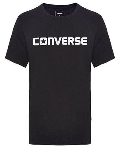 Converse Pure Cotton Alphabet Short Sleeve - Black