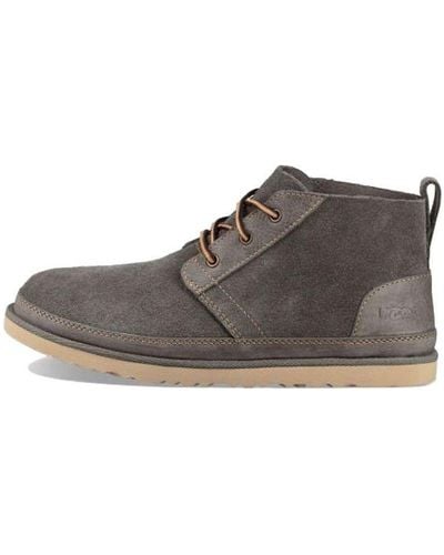 UGG Neumel Unlined Leather Lacing Cargo Gray - Brown