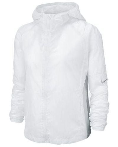 Nike Gym Running Hooded Jacket - White