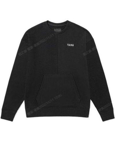 Vans Embroidered Logo Splicing Pullover - Black