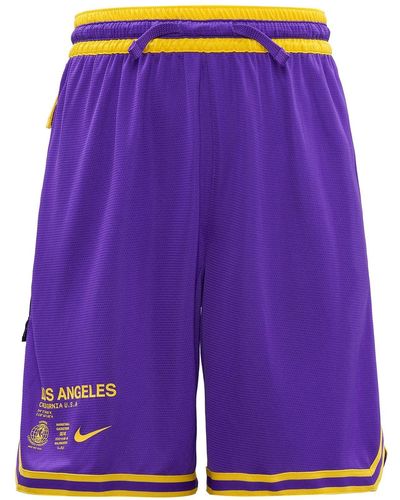 Nike Nba Los Angeles Lakers Basketball Shorts - Purple