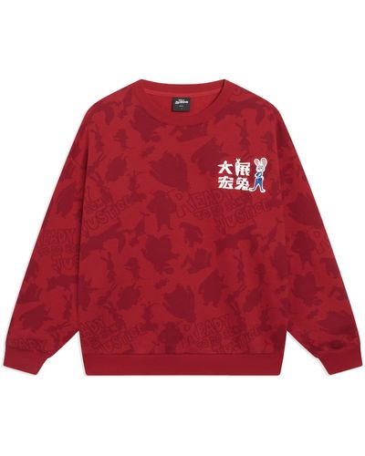 Li-ning X Disney Zootopia All-over Print Sweatshirt - Red