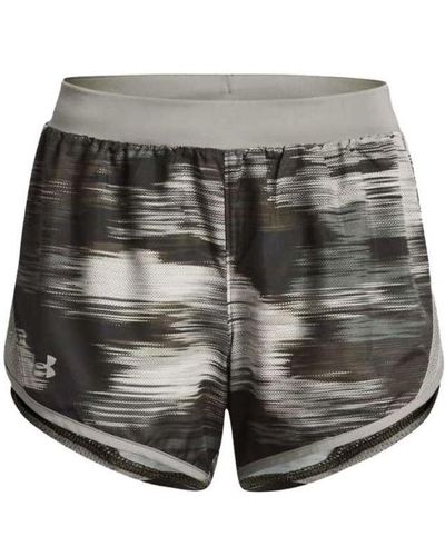 Under Armour Fly-by 2.0 Printed Shorts - Gray