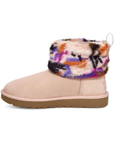 UGG Fluff Mini Quilted Motlee - Pink
