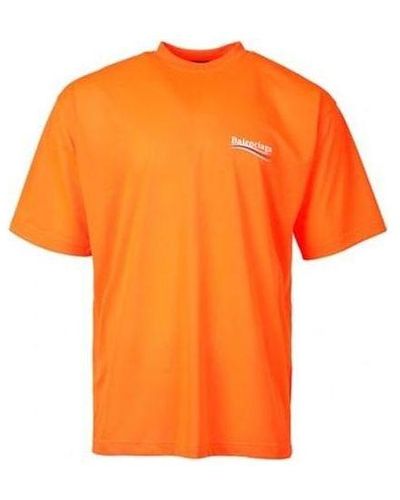 Balenciaga Political Campaign T-shirt Large Fit - Orange
