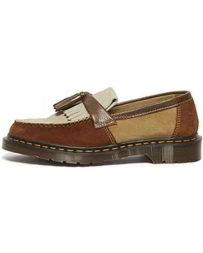 Dr. Martens Adrian Made In England Suede Tassle Loafers - Brown
