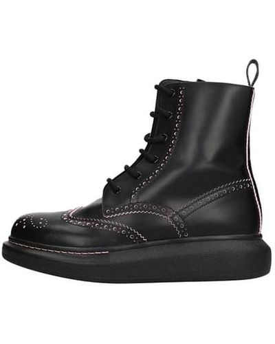Alexander McQueen Hybrid Ankle Boots - Black