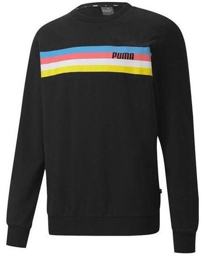 PUMA Regular Crewneck Sweaters - Black