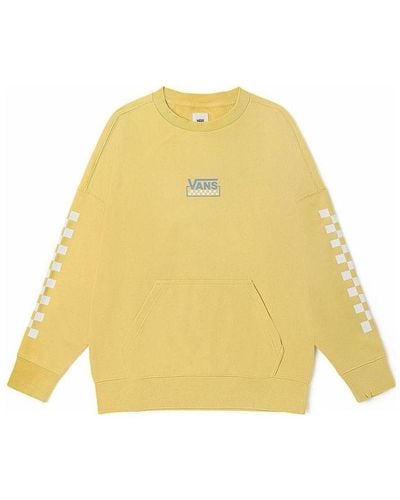 Vans Logo Printed Crew Sweater - Yellow