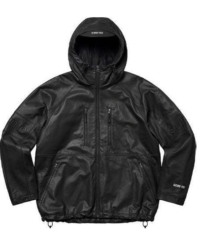 Supreme Gore-tex Leather Jacket - Black