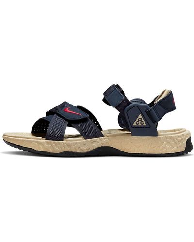 Nike Acg Air Deschutz+ Sandals Midnight Navy - Blue