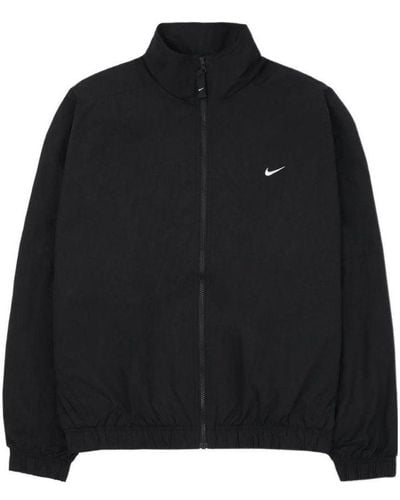 Nike Solo Swoosh Woven Track Jacket - Black