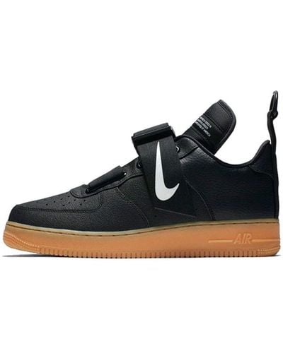 Air force 1 low cheap utility black and blue