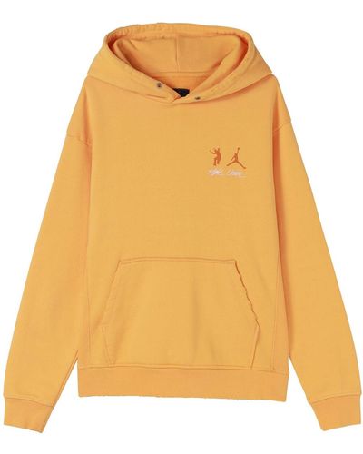 Nike X Union Crossover Casual Pullover Solid Color Logo Hooded Long Sleeves Asia Edition Yellow