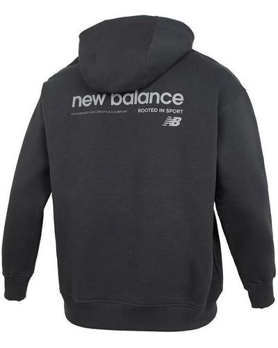 New Balance Embroidery Nb Logo Hoodie - Gray
