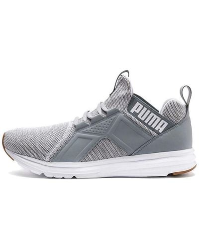 PUMA Enzo Knit Low-top Running Shoes Gray
