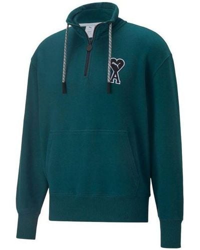 PUMA X Ami Half Zip Sweatshirt - Green