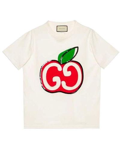 Gucci Apple Double G Printing Female - Red