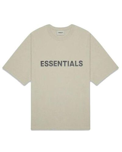 Fear Of God Fw20 Logo Tee - Natural