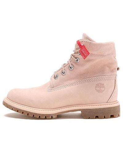 Timberland 6 Inch tagged Boots - Pink