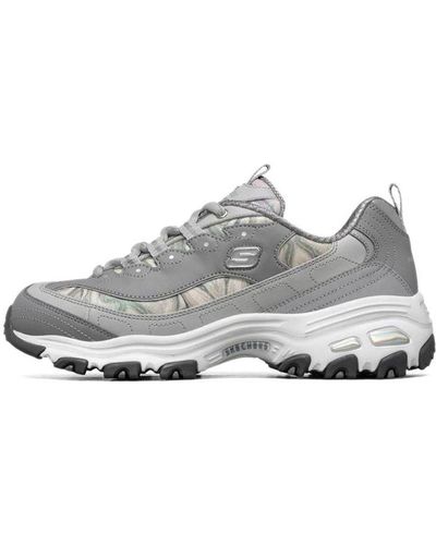 Skechers D Lites 1.0 Running Shoes - Gray