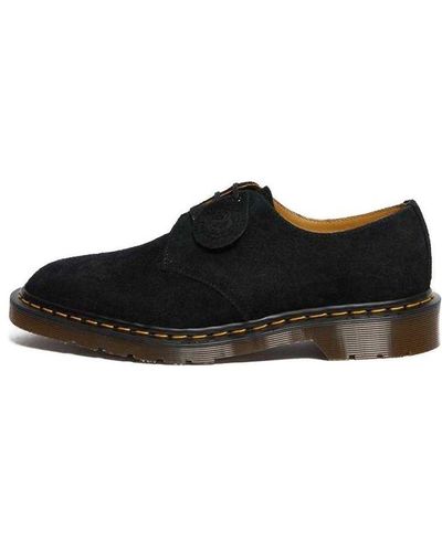 Dr. Martens 1461 Made In England Suede Oxford Shoes - Black