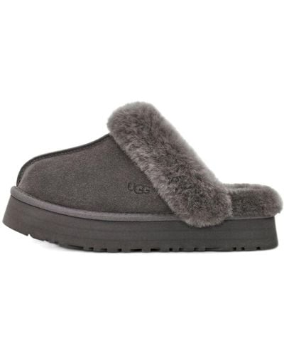 UGG Disquette Fluff Slippers - Gray