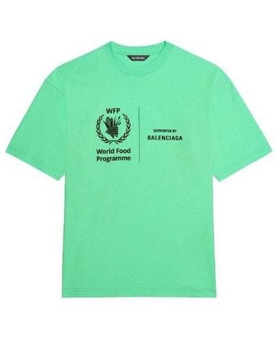 Balenciaga X Wfp T-shirt Medium Fit - Green