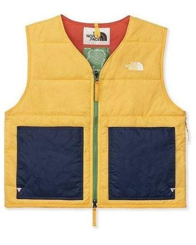 The North Face X Brain Dead Puffer Vest - Yellow
