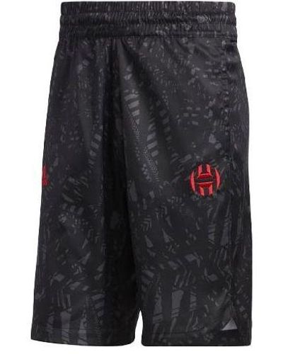 adidas Hrdn 360 Short Lebron James Printing Basketball Sports Shorts - Black