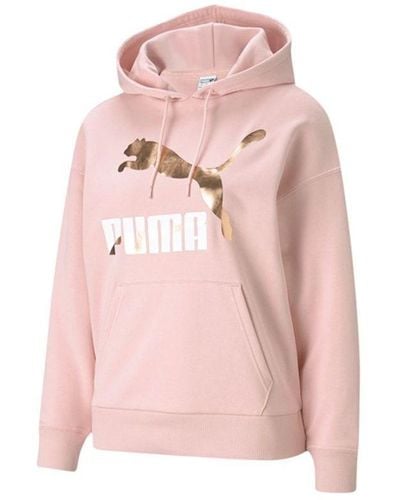 PUMA Classics Logo Hoodie - Pink
