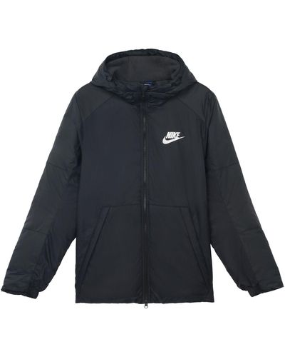 Nike Casual Sports Stay Warm Hooded Padded Jacket - Black