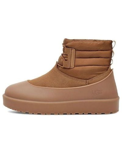 UGG Classic Mini Lace-up Weather Boot - Brown